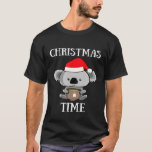 Christmas Koala Tea Time  Santa Claus Koala Bear T T-Shirt<br><div class="desc">Christmas Koala Tea Time  Santa Claus Koala Bear Tee</div>