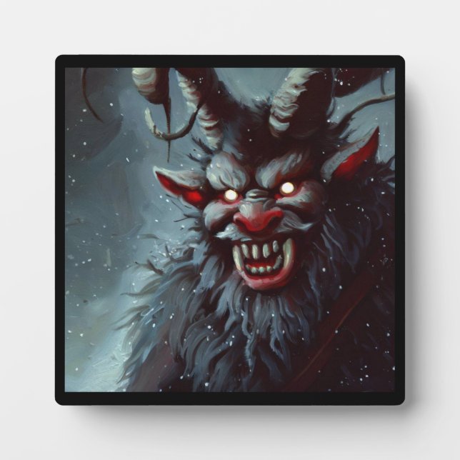 Christmas Krampus 2 Plaque (Front)