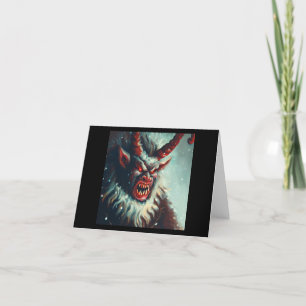 Christmas Krampus 3 Holiday Card