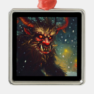Christmas Krampus 4 Metal Tree Decoration
