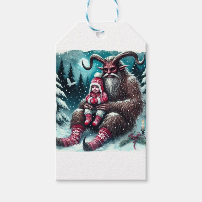 Christmas Krampus  Gift Tags (Front)