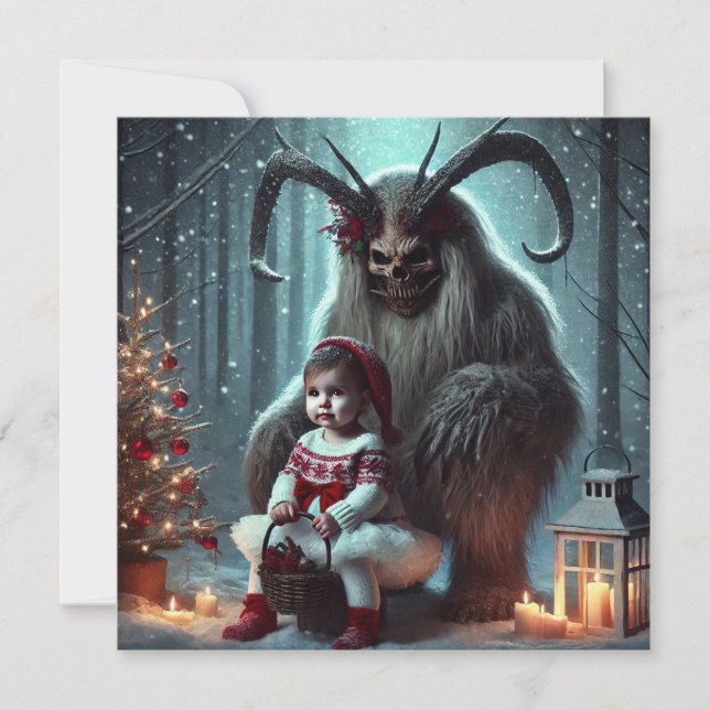Christmas Krampus Holiday Card (Front)