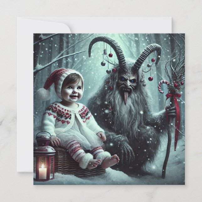 Christmas Krampus Holiday Card (Front)