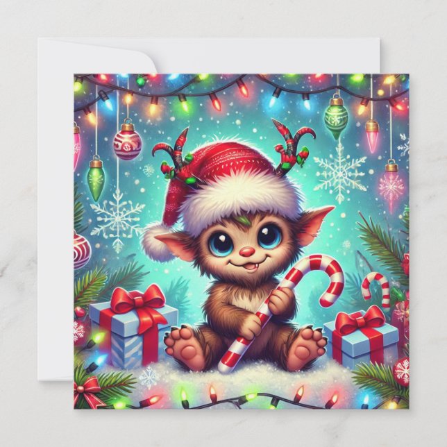 Christmas Krampus Holiday Card (Front)