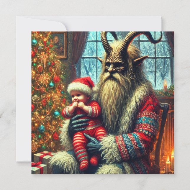 Christmas Krampus Holiday Card (Front)