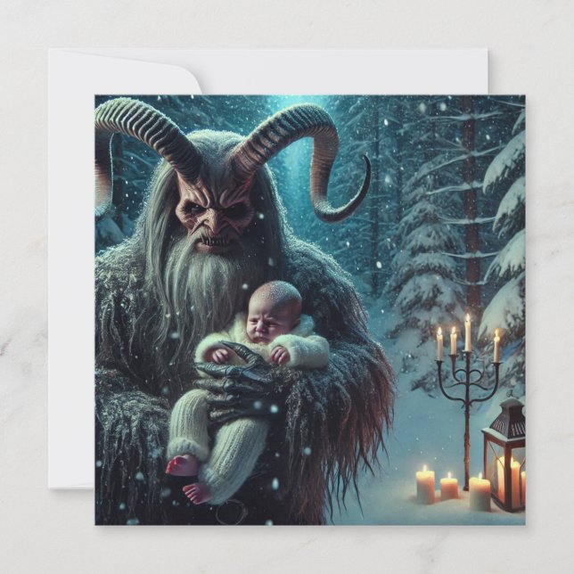 Christmas Krampus Holiday Card (Front)