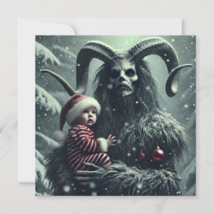 Christmas Krampus Holiday Card