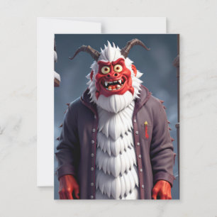 Christmas Krampus Postcard