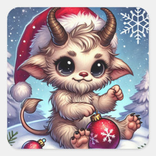 Christmas Krampus Sticker 