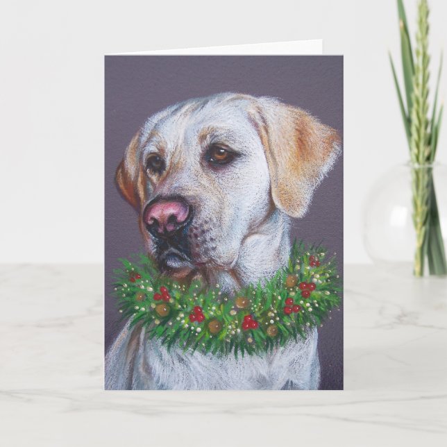 Christmas Lab Holiday Card (Front)