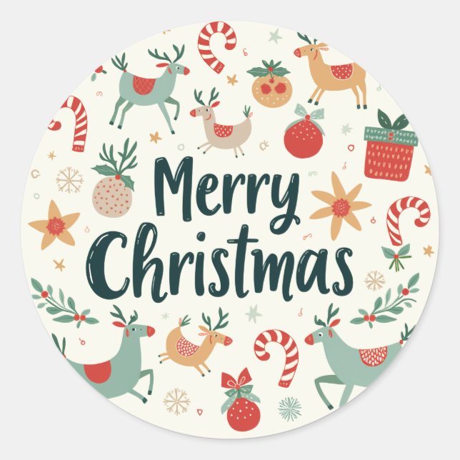 Christmas label sticker (Front)