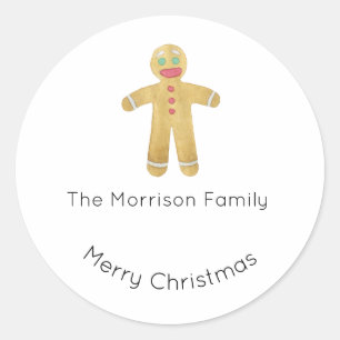 Christmas Labels, Christmas Stickers, Gift Classic Round Sticker