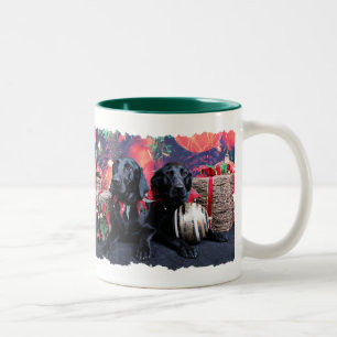 Christmas - Labrador - Banjo and Boomer Two-Tone Coffee Mug