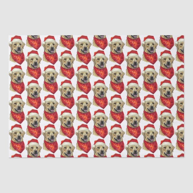 Christmas Labrador  dog Wrapping Paper (Front)