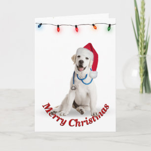 Christmas Labrador Retriever Doctor  Card