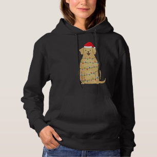 Christmas Labrador Retriever Dog With Tree Lights Hoodie