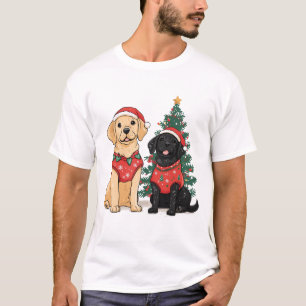 Christmas Labrador Retriever Dogs T-Shirt