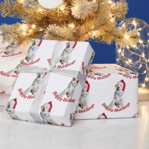 Christmas Labrador Retriever with Stethoscope Wrapping Paper