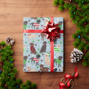 Christmas Labrador Retriever Wrapping Paper