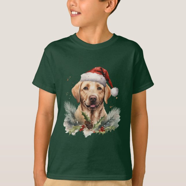 Christmas Labrador T-Shirt (Front)