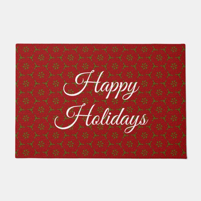 Christmas Lace Pattern Doormat (Front)