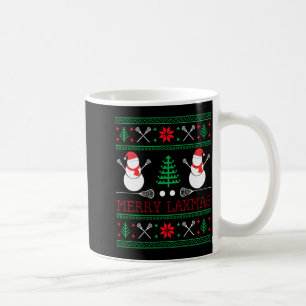 Christmas Lacrosse Lax Player Ugly Christmas Xmas Coffee Mug