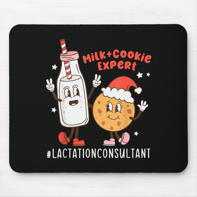 Christmas Lactation Consultant Breastfeeding Educa Mouse Pad (Front)
