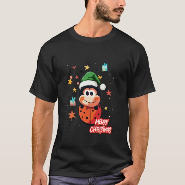 Christmas Ladybug Cheer T-Shirt (Front)