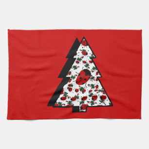 CHRISTMAS LADYBUGS TEA TOWEL