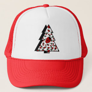 CHRISTMAS LADYBUGS TRUCKER HAT