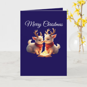 Christmas lamb Folded Greeting Card