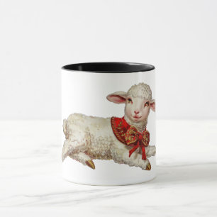 Christmas lamb mug