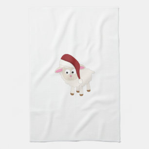 Christmas Lamb Tea Towel