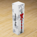Christmas Lamppost Custom Wine Gift Wine Box<br><div class="desc">The Christmas illustration by artist/designer Charmaine Paulson was created as a vector and completed in photo software.</div>