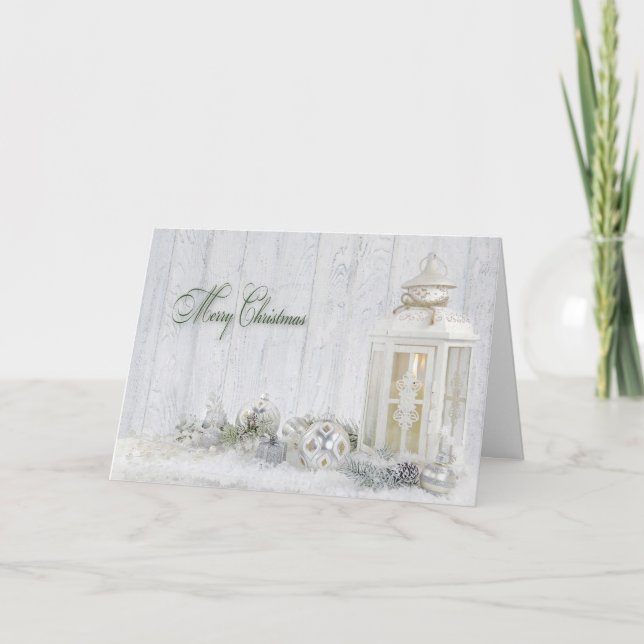 Christmas Lantern Holiday Card (Front)