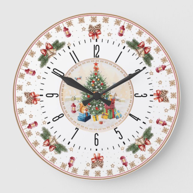 Christmas Large Clock (Front)