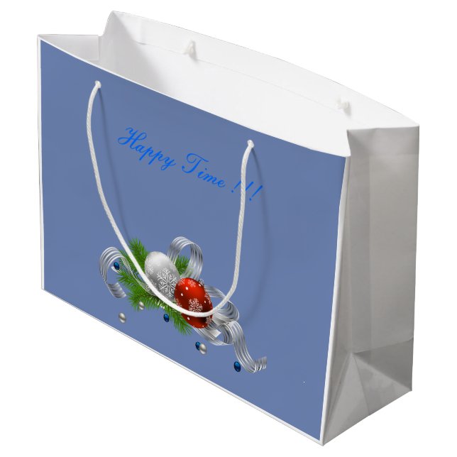 Christmas Large Gift Bag (Back Angled)