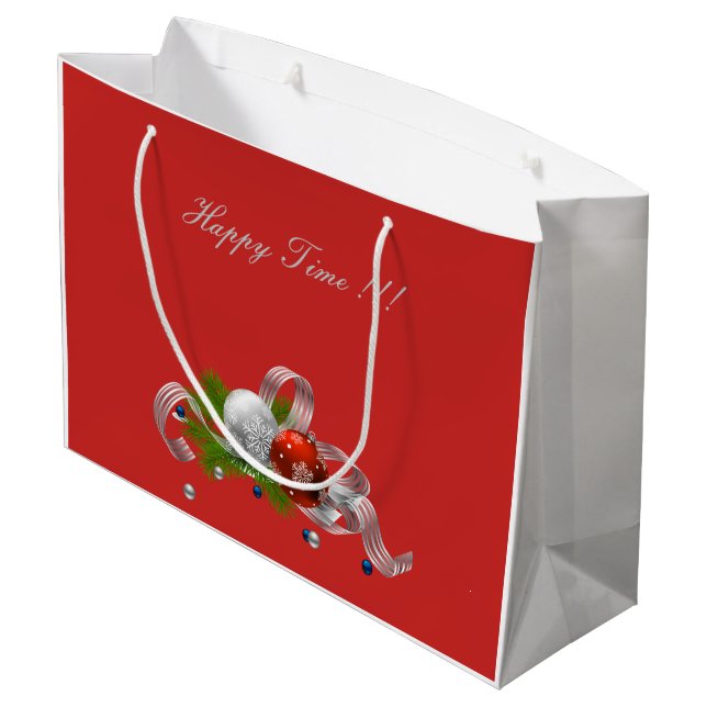 Christmas Large Gift Bag (Back Angled)