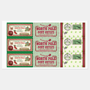 Christmas Large Square Adhesive / Waterproof Label