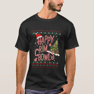 Christmas Lawn Bowls Idea Christmas Tree Xmas Lawn T-Shirt