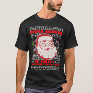 Christmas Lawn Bowls Idea For Men And Santas Xmas T-Shirt