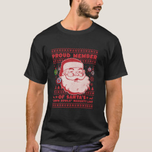 Christmas Lawn Bowls Idea For Men Santas Xmas Lawn T-Shirt