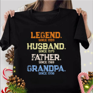 Christmas Legend Husband Daddy GRANDPA Customized T-Shirt