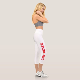 Christmas leggings personalised Waisted Capris