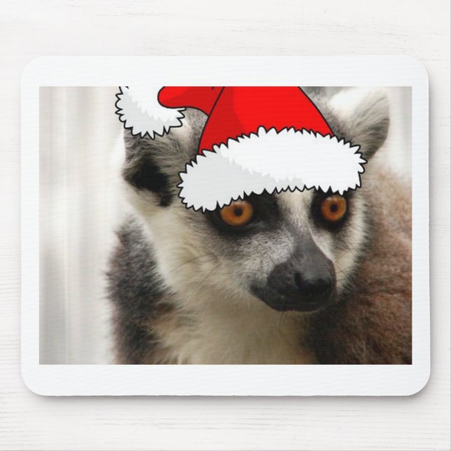 Christmas Lemur Mouse Pad (Front)