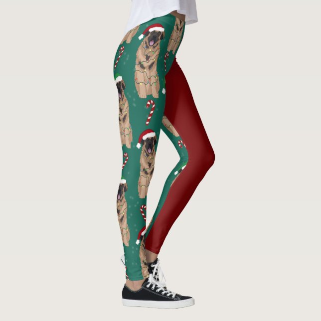 Christmas Leonberger  Leggings (Right)
