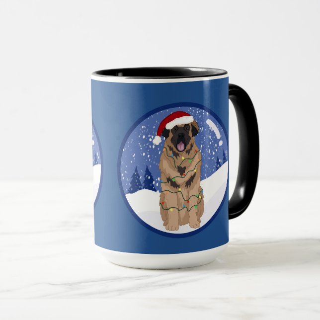 Christmas Leonberger  Mug (Front Right)