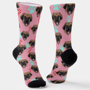 Christmas Leonberger  Socks