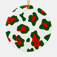 christmas leopard print