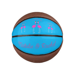 Christmas Lesbian Flamingos Flamingo Belles Custom Mini Basketball